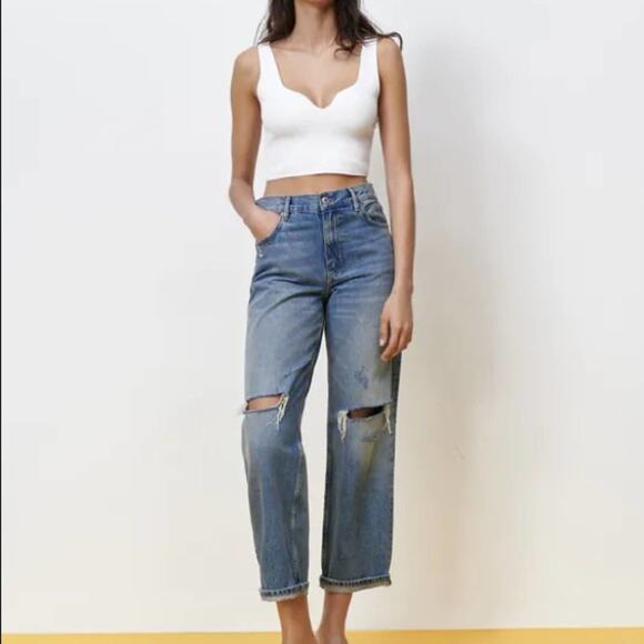 Zara The New Daddy signature denim jeans - Picture 1 of 7